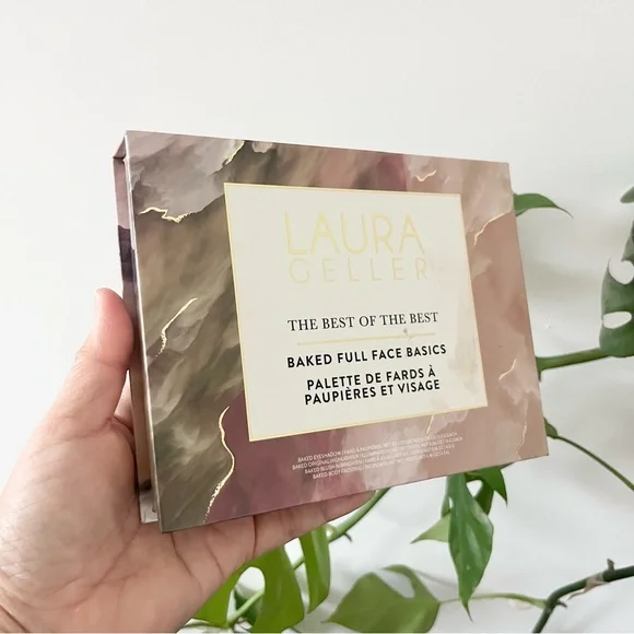 NWOT Laura Geller Baked Full Face Basics Palette Makeup Box Pink and Gold - Picture 5 of 6